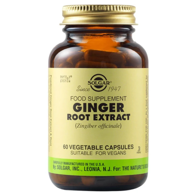 Solgar Ginger Root Extract, 60 Vegetable Capsules
