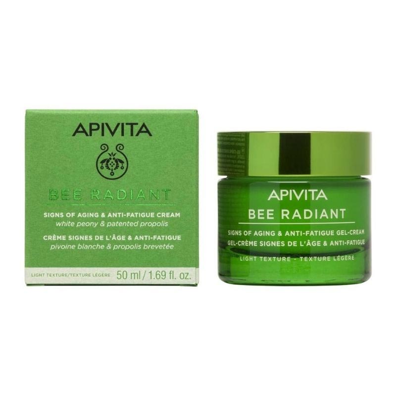 APIVITA Bee Radiant Κρέμα-Gel για Σημάδια Γήρανσης & Ξεκούραστη Όψη Ελαφριάς Υφής - 50ml