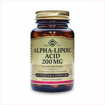Solgar Alpha Lipoic Acid 200mg 50 φυτικές κάψουλες