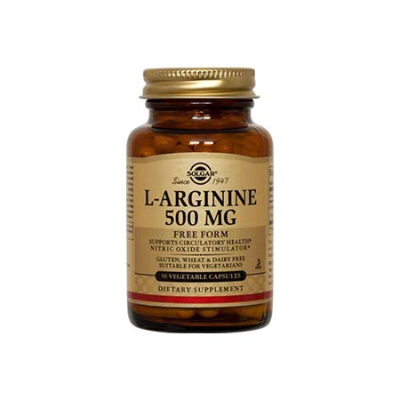 SOLGAR L-ARGININE 500mg veg.caps 50s