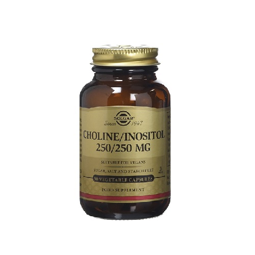 Solgar Choline Inositol 250/250mg 50 φυτικές κάψουλες