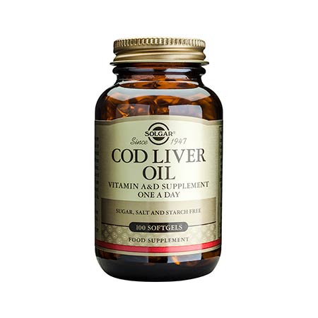 SOLGAR COD LIVER OIL softgels 100s