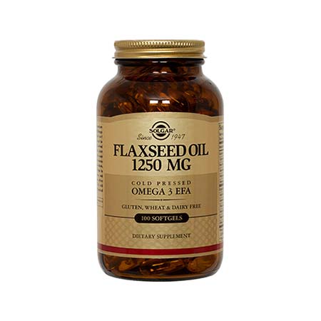 Solgar Flaxseed Oil (Linseed Oil) Cold Pressed 1250mg 100 μαλακές κάψουλες