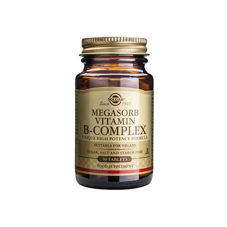 SOLGAR MEGASORB B COMPLEX 50tabs