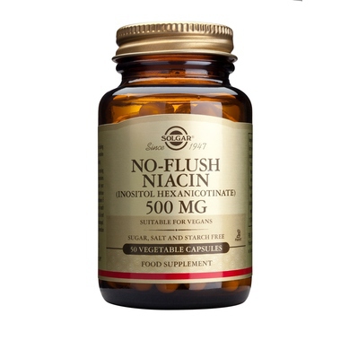 Solgar No-Flush Niacin 500mg 50 φυτικές κάψουλες