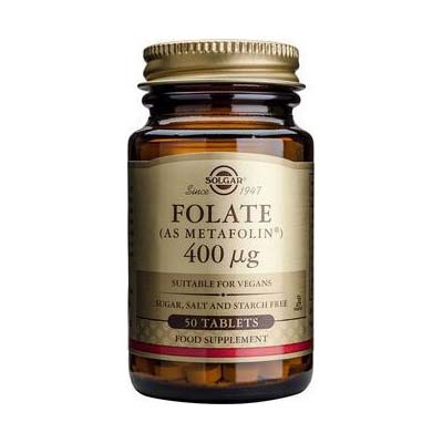 Solgar Folate (as Metafolin) 400mg 50 tabs