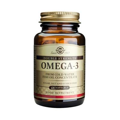 SOLGAR OMEGA-3 DOUBLE STRENGTH softgels 120s