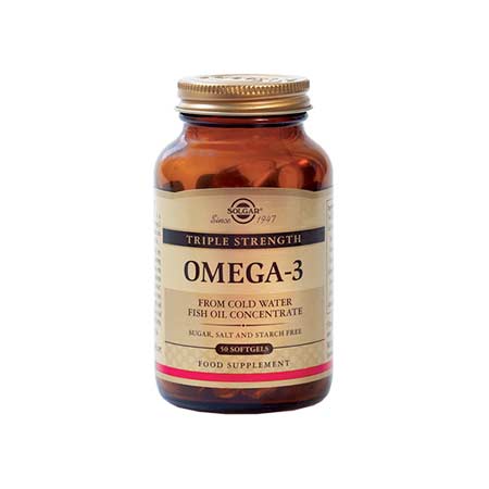 SOLGAR OMEGA-3 TRIPLE STRENGTH 50 softgels