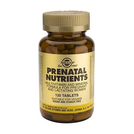 SOLGAR PRENATAL NUTRIENTS tabs 120s