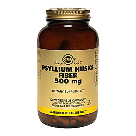 SOLGAR PSYLLIUM HUSKS FIBRE 500mg, 200 veg.caps