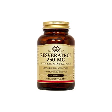 SOLGAR RESVERATROL 250mg 30 veg.caps