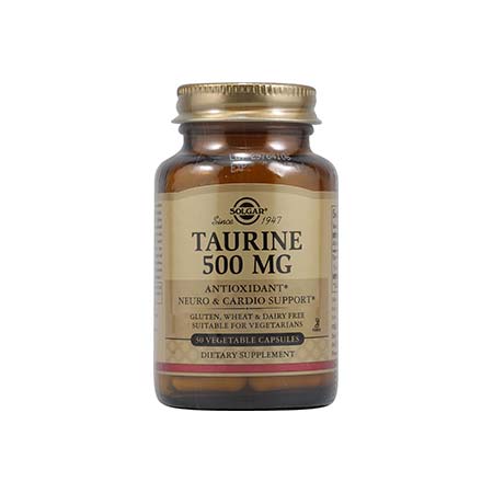 SOLGAR TAURINE 500mg veg.caps 50s