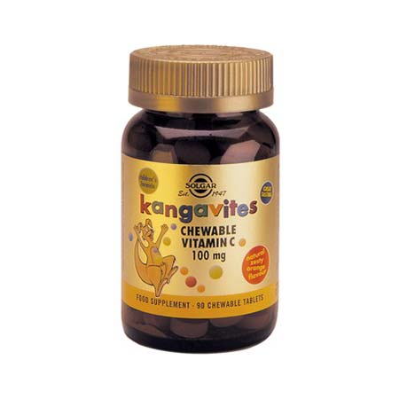 SOLGAR KANGAVITES Vitamin C 100mg 90 chewable tabs