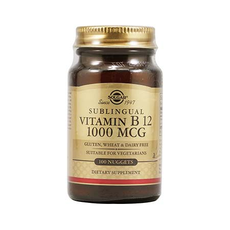 SOLGAR VITAMIN B-12 1000mg 100nuggets