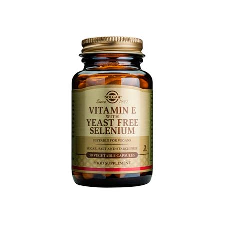 SOLGAR VITAMIN E+ SELENIUM veg.caps 50s