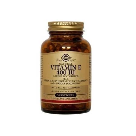 SOLGAR VITAMIN E 400 IU softgels 50s