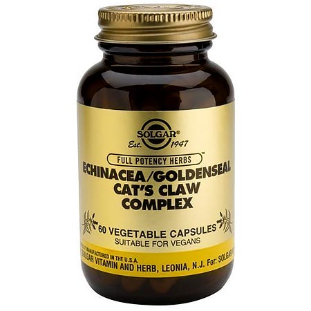 Solgar Echinacea / Goldenseal / Cats Claw 60 φυτικές κάψουλες