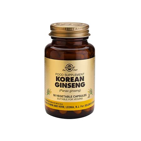 SOLGAR KOREAN GINSENG veg.caps 50s