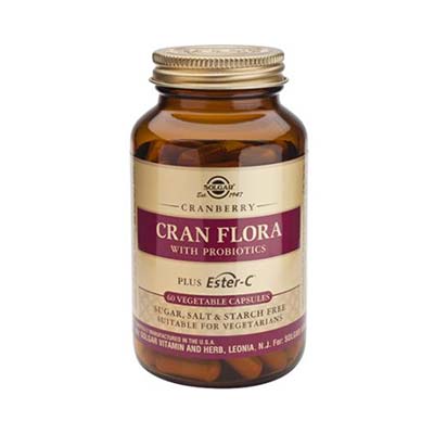 Solgar CranFlora with Probiotics plus Ester-C 60 φυτικές κάψουλες
