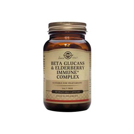 SOLGAR BETA GLUCANS & ELDERBERRY IMMUNE* COMPLEX 60 φυτικές κάψουλες