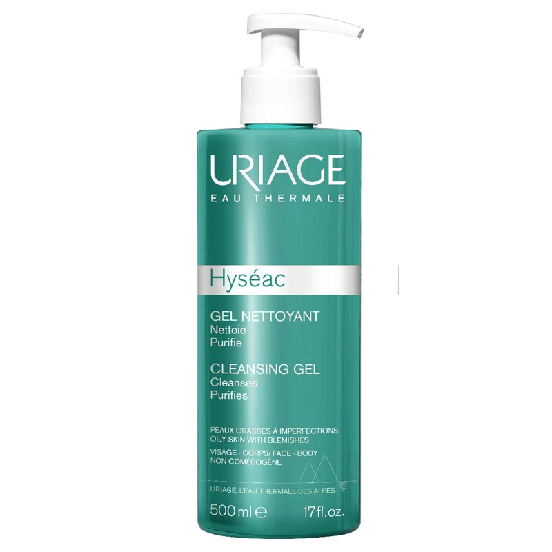 Uriage Hyseac Cleansing Gel Καθαρισμού Προσώπου Για Μικτές Επιδερμίδες 500ml