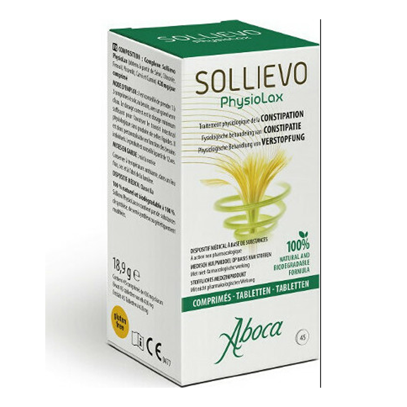 Aboca Solievo PhysioLax Φυσιολογική Θεραπεία της Δυσκοιλιότητας 45tabs