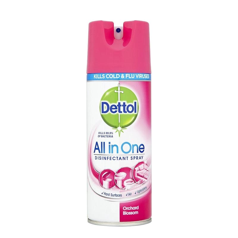 Dettol Spray Orchard Blossom, Απολυμαντικό Αντιβακτηριδιακό Σπρέι 400ml