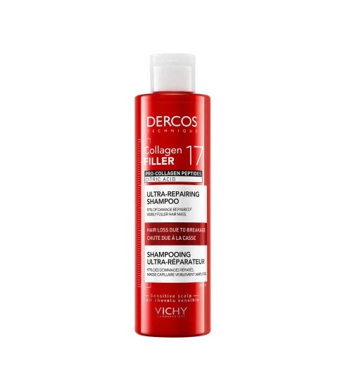 Vichy Dercos Collagen Filler 17 Ultra-Repairing Shampoo 200ml