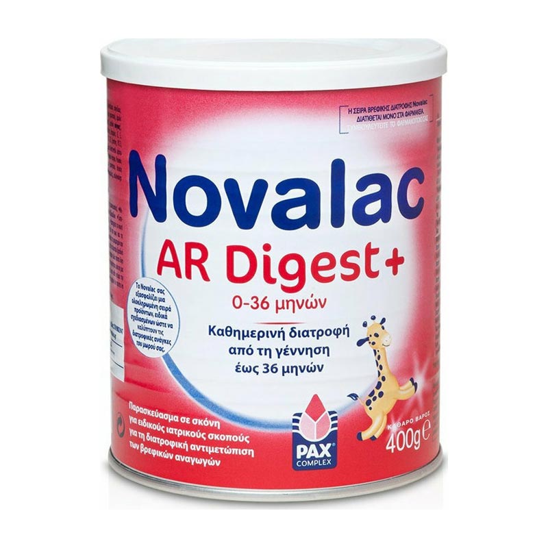 NOVALAC AR Digest+ Βρεφικό Γάλα σε Σκόνη που Μειώνει τον Αριθμό των Σοβαρών Αναγωγών 400gr