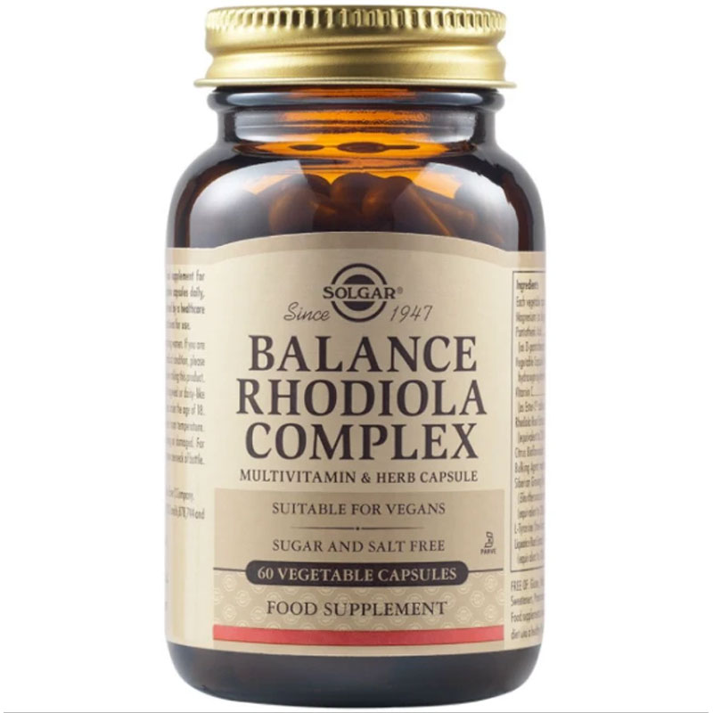 Solgar Balance Rhodiola Complex, 60 Vegetable Capsules