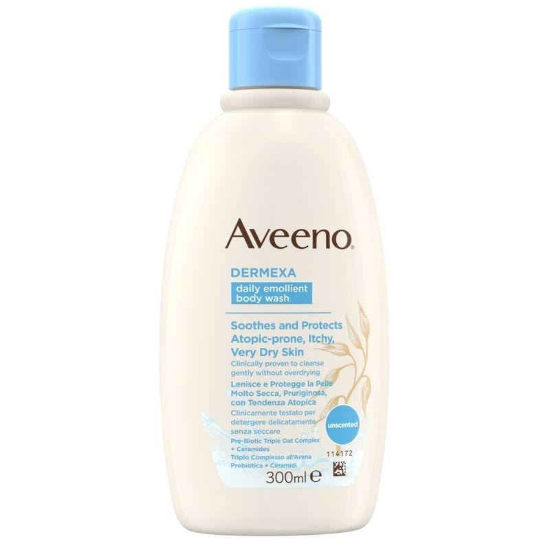 Aveeno Dermexa Daily Emollient Body Wash - Ενυδατικό Υγρό Καθαρισμού Σώματος, 300ml