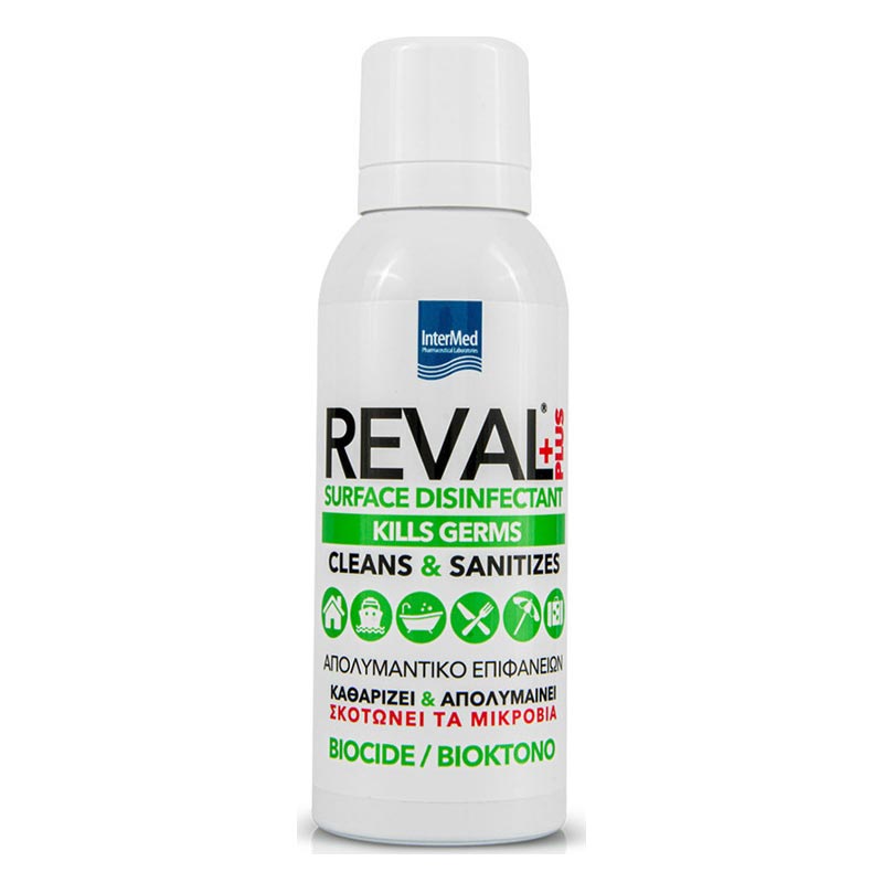 Intermed Reval Plus Spray Surface Disinfectant Απολυμαντικό Επιφανειών 100ml