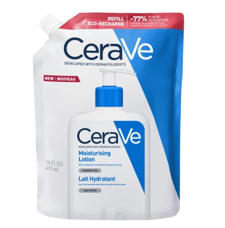 CeraVe Moisturising Lotion Refill Ενυδατικό Γαλάκτωμα Προσώπου & Σώματος για Ξηρές Επιδερμίδες 473ml