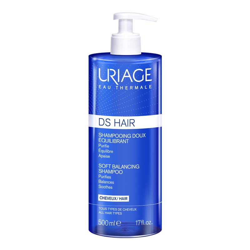 Uriage DS Hair Soft Balancing Shampoo Απαλό Σαμπουάν Εξισορρόπησης 500ml