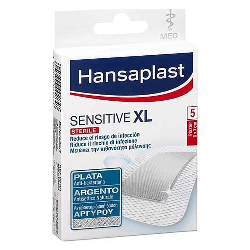 Hansaplast Sensitive XL Αδιάβροχα Επιθέματα 6x7 cm 5τμχ