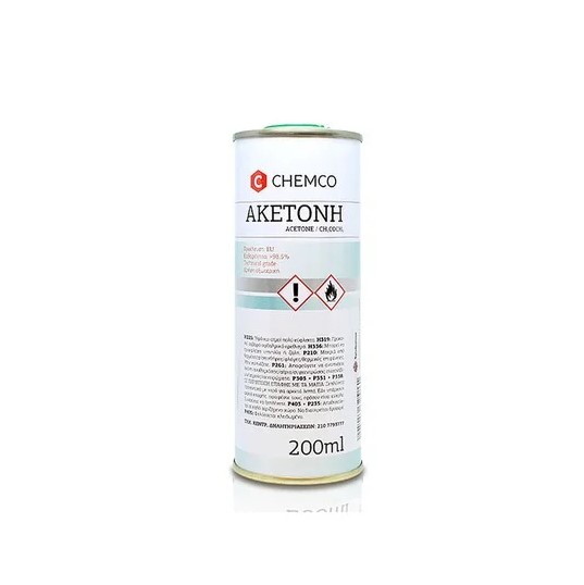 Chemco Acetone Καθαρή Ακετόνη 98.5%, 200ml.