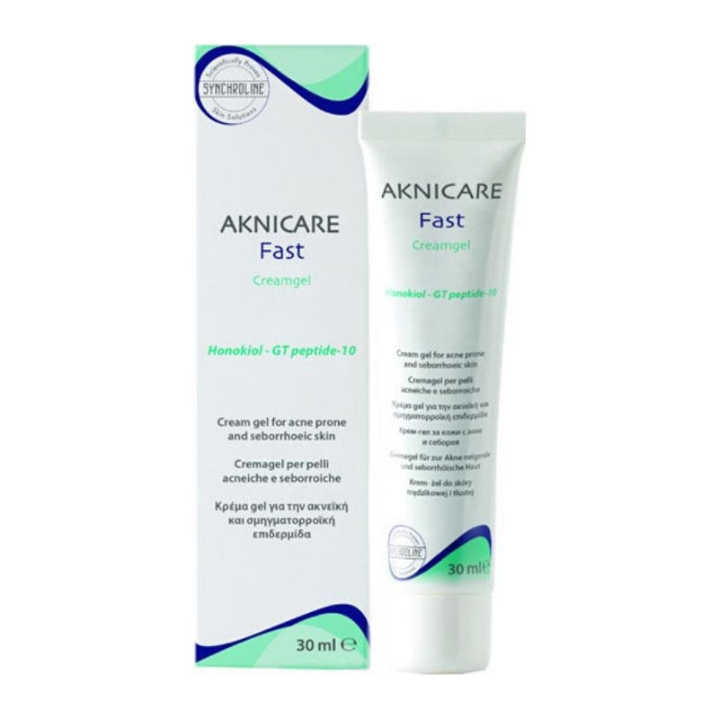 Synchroline Aknicare Fast Gel Κρέμα για την Ακνεϊκή & Σμηγματορροϊκή Επιδερμίδα, 30ml