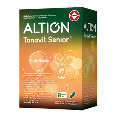 Altion Tonovit Senior Multivitamin Συμπλήρωμα Διατροφής για άτομα 50+ , 40 κάψουλες