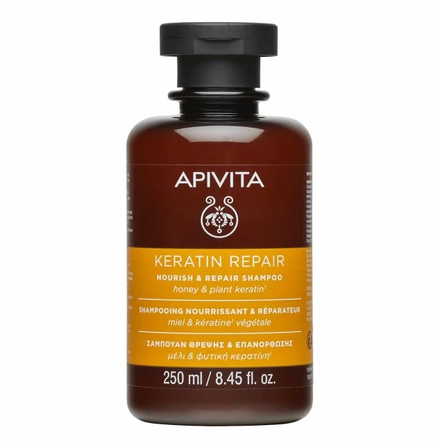 Apivita Keratin Repair Σαμπουάν Θρέψης και Επανόρθωσης για Ξηρά-Ταλαιπωρημένα Μαλλιά 250 ml