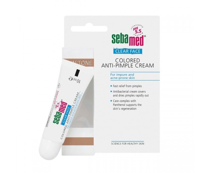 SEBAMED Clear face colored anti-pimple cream Κρέμα τοπικής εφαρμογής που καλύπτει τις ατέλειες 10ml