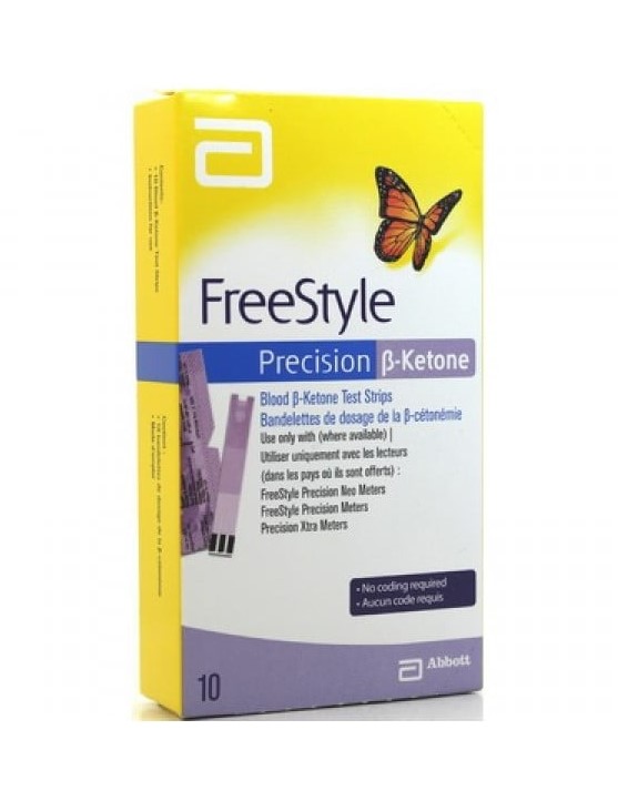 Abbott FreeStyle Precision β-ketone Ταινίες Μέτρησης Σακχάρου 10τμχ