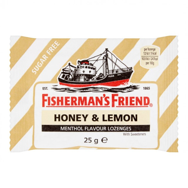 Fishermans Friend Καραμέλες με Γεύση Μέλι-Λεμόνι Sugar free 25gr