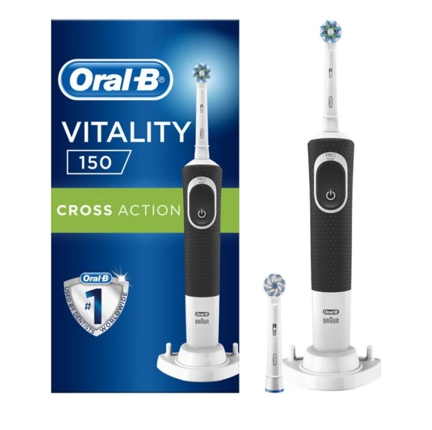 Oral-B Vitality 150 Cross Action Black Ηλεκτρική Οδοντόβουρτσα