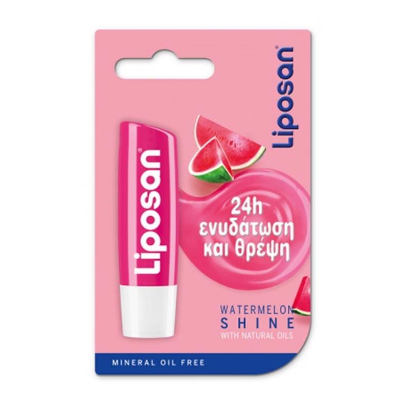 Liposan Watermelon Shine Περιποιητικό Lip Balm, Με Άρωμα Καρπούζι 4,8g