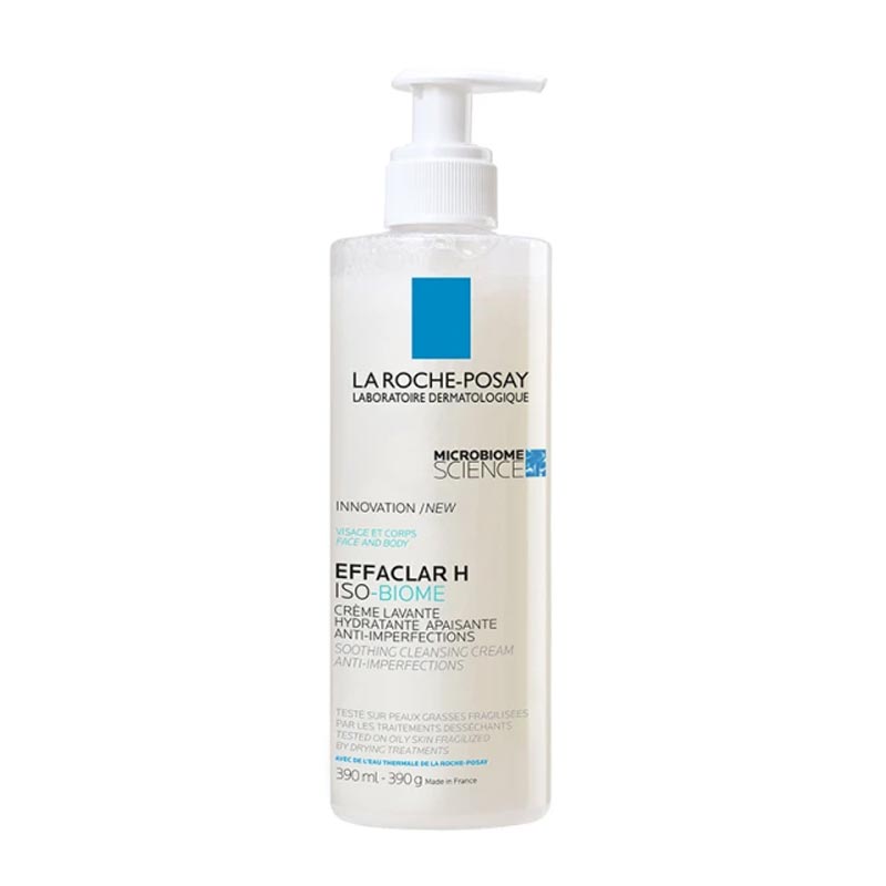 La Roche Posay Effaclar H Iso - Biome Cleansing Cream Κρέμα Καθαρισμού για το Ευαισθητοποιημένο Δέρμα υπο Φαρμακευτική Αγωγή 390ml