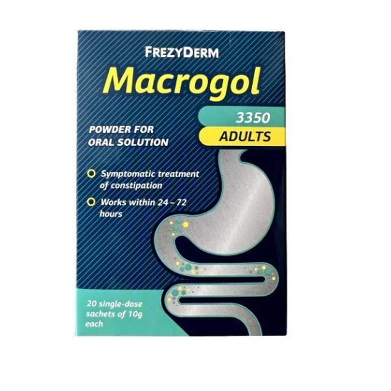 Frezyderm Macrogol 3350 Adults Συμπλήρωμα σε Σκόνη για Δυσκοιλιότητα 20x10g