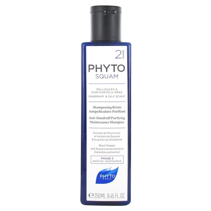 Phyto Phytosquam Αντιπιτυριδικό Εξυγιαντικό Σαμπουάν για Πιτιρίδα και Λιπαρό Tριχωτό 250ml