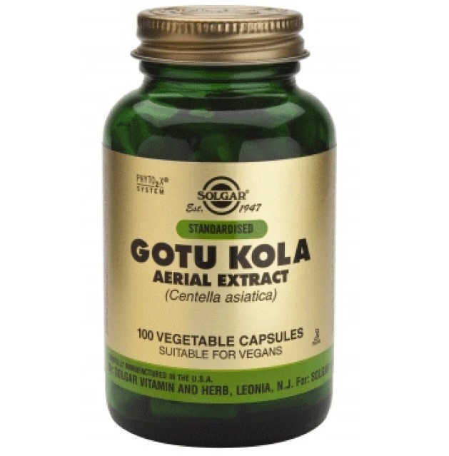 Solgar Gotu Kola Aerial Extract , 100 Vegetable Capsules