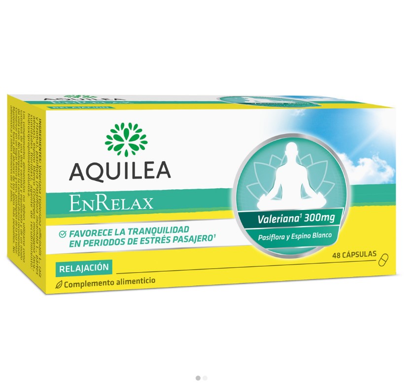 Aquilea Enrelax Valeriana 300mg για Ηρεμία σε Περιόδους Άγχους 48 Κάψουλες