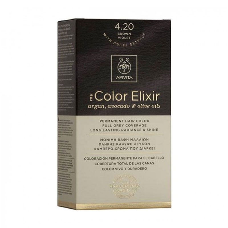 Apivita - My Color Elixir Βαφή Μαλλιών 4.20 - Καστανό Βιολετί